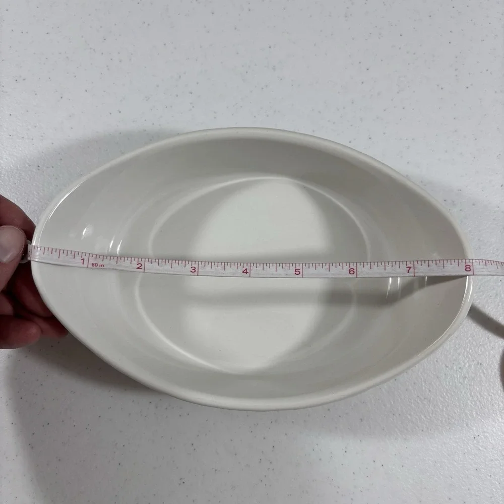 Corning Ware French White Oval Casserole 18.6oz 550ml Stoneware Dish 8x5x2